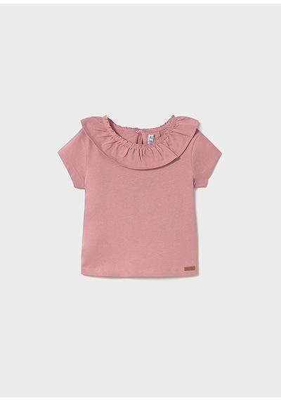Mayoral Fırfırlı Yaka Kız Çocuk Tişört 1045 Pembe Mayoral Fırfırlı Yaka Kız Çocuk Tişört 1045 Pembe