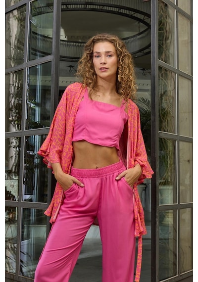 Gizzey Kadın 3 Lü Fuşya Pijama Takım C5t1n1o12 001