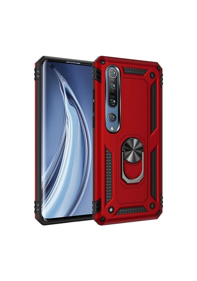 Xiaomi Mi Note 10 Lite Kılıf Zore Vega Kapak-Kırmızı