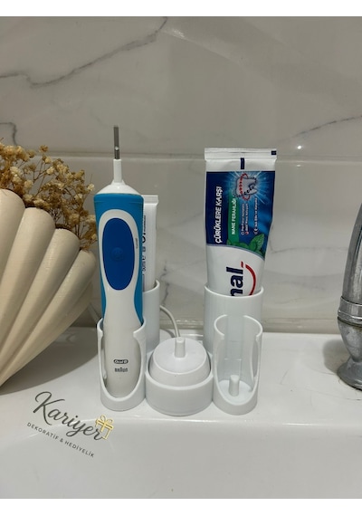 Elektronik Diş Fırçası Için Stand Oral-b Şarjlı Diş Fırçası Standı Beyaz