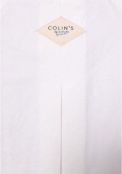 Colin's Colins Oversize Fit Düğmeli Astarsız Kadın Beyaz Ceket Cl1074968 Q1.v1 Dn44334 Denim