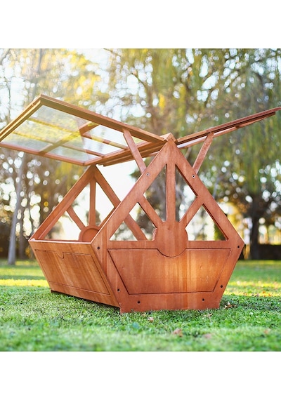 Mandu Ahşap Tribox Sera Saksı Büyük