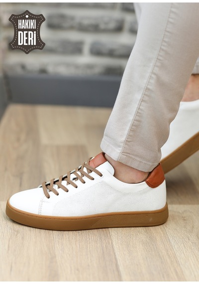 Hakiki Deri Günlük Rahat Erkek Sneaker Ayakkabı Toco5412 001