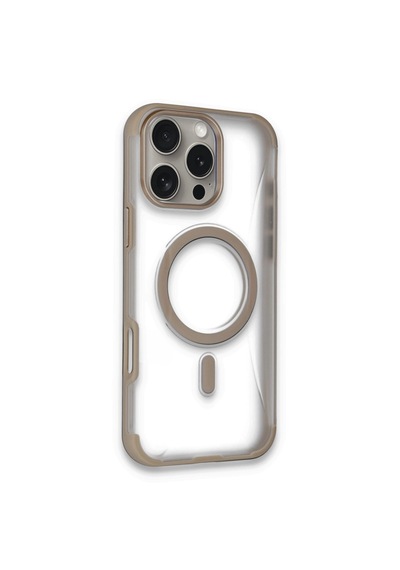 Joko Apple İphone 16 Pro Hilton Magsafe Kapak - Gold 0.2M-Çok Renkli