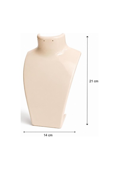 Kolye Standı Akrilik Krem 14x21 Cm. Altın