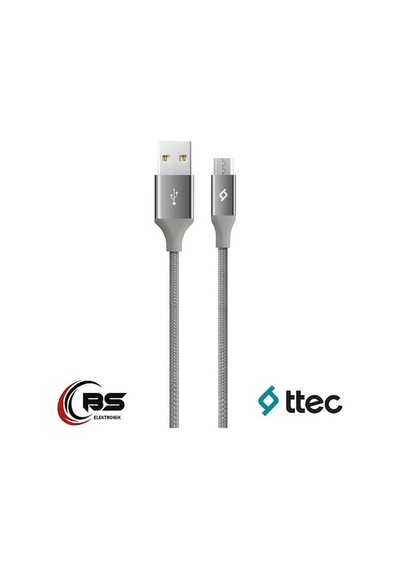 Ttec Micro Usb Şarj Kablosu Hızlı Şarz Destekli 1.2 Metre