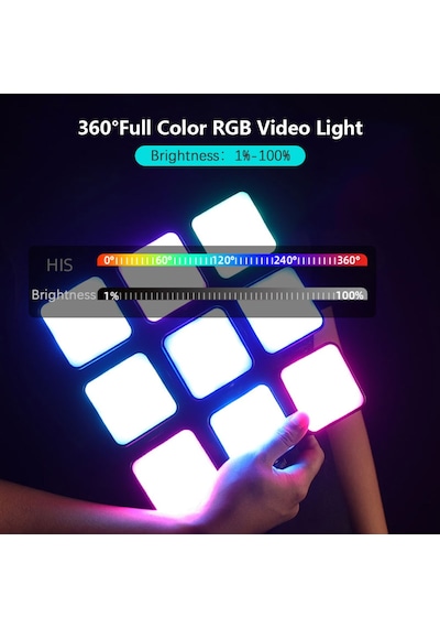 Yongnuo YN60 RGB LED Taşınabilir Mini Cep Video Işığı