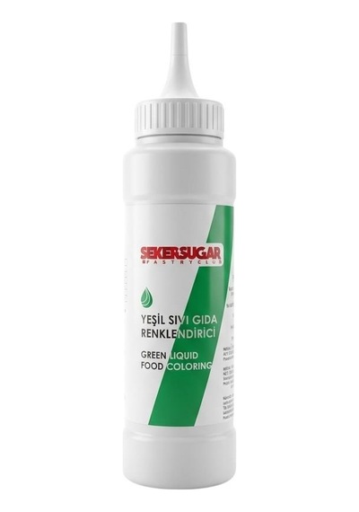Şeker & Sugar Yeşil Sıvı Gıda Boyası Renklendirici 250 Ml