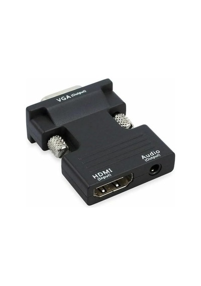 9944 Ses Destekli Hdmı To Vga Monitör Çevirici Adaptör Uyumlu Hdmı Bağlantı Tipi