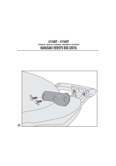 Givi 4114Kıt Kawasakı Versys 650 15-21 Yan Çanta Taşıyıcı Bağla N11.2872