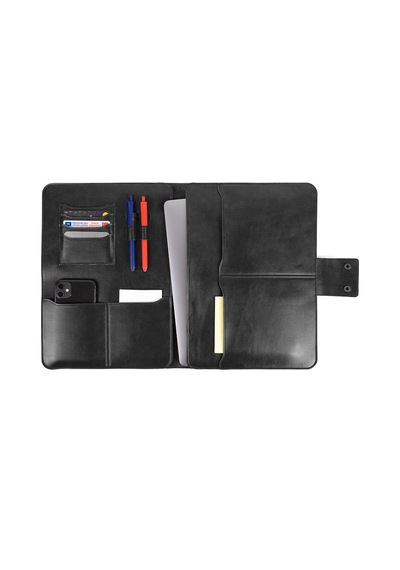 Mussen Organizer Tablet & Laptop Kılıfı M1 / M2 / M3 / M4 13"-14" Inç Macbook Pro & Neo Air Evrak Çantası 24.5x34.5cm Nova Siyah Nova Siyah