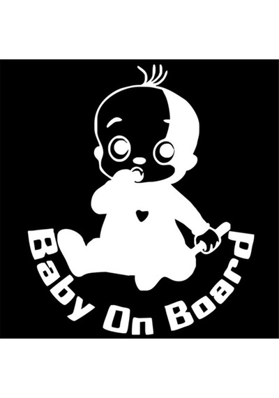 Araba Bebe Var Hologram Sticker 2