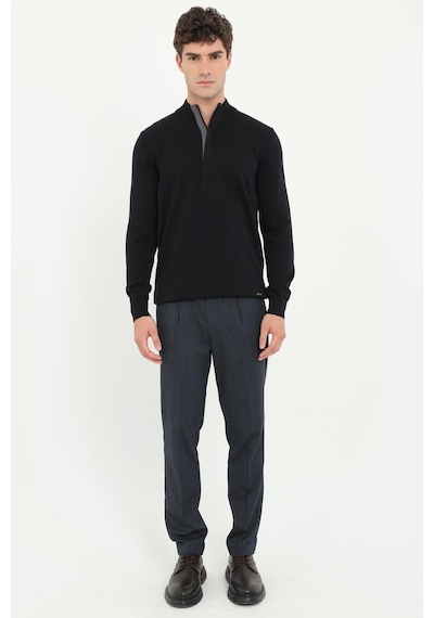 Dufy Erkek Regular Fit Siyah Triko-16929