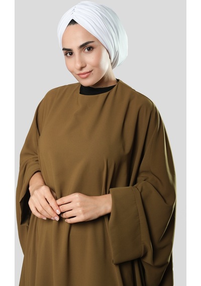 Hürrem Bone Beyaz Drapeli Salaş Tesettür Bone Sandy Büzgülü 2315 42 Beyaz