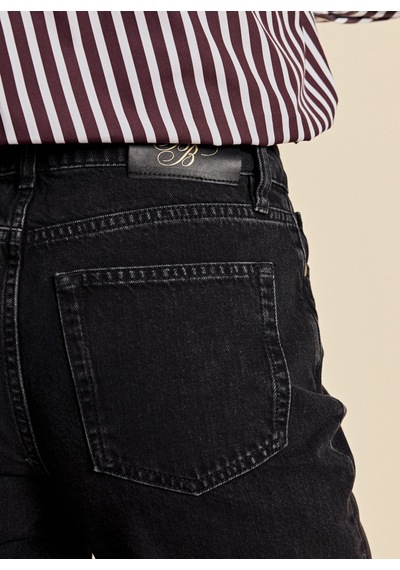 Brooks Brothers Siyah Kadın Denim Pantolon Bbfw26fdp004