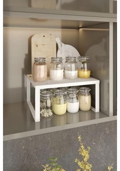 Metal Dolap Içi Raf Düzenleyici Büyük Boy Beyaz Tezgah Üstü Düzenleyici Tamamı Metal Organizer Diğer