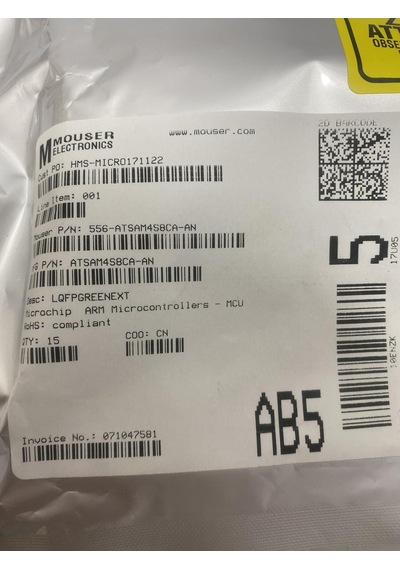 Microchip Technology Atsam4s8ca-an Mikrodenetleyici 15 Adet