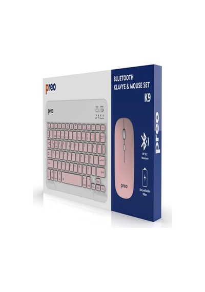 Preo K9 Mini Tv Tablet Ve Telefon Uyumlu Bluetooth Klavye Mouse Seti