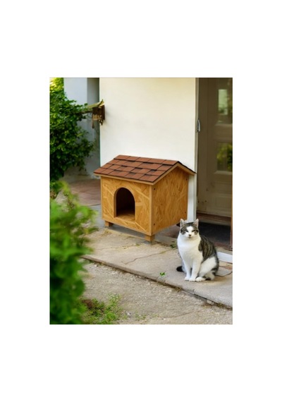 Kedv Kedi Yuvası Kedi Barınağı 1 Kedilik İç Ve Dış Mekan Isı Ve Su Yalıtımı 35x40x45 Cm