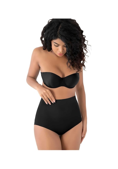 Uniquetrenders Kadın Lazer Kesim Ve Toparlayıcı Slip Külot Korse Siyah
