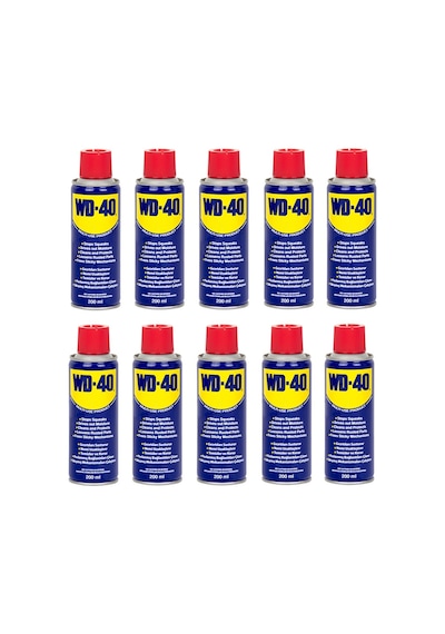 WD-40 Yağlayıcı ve Pas Sökücü Sprey 10 x 200 ML