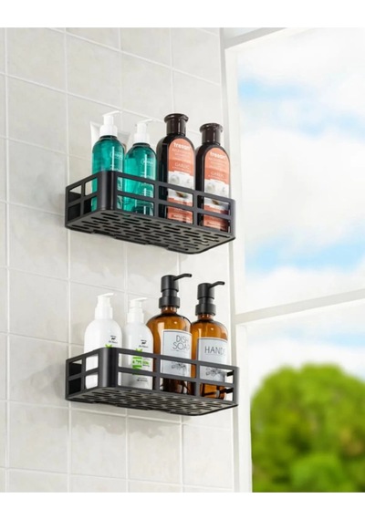 Buğz 2 Li Banyo Organizer Düzenleyici Yapışkanlı Raf Diğer