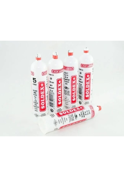 Tedar Tüp Lehim 1,2 Mm 25 Gr - 5 Kanallı, Sn:60 / Pb:40 Najmaddin