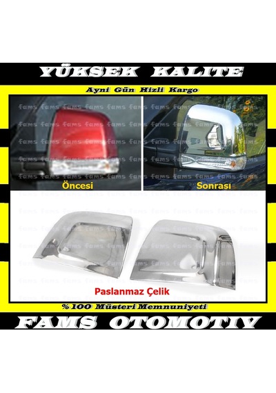 Famsotomotiv Opel Combo Krom Ayna Kapağı 2 Prç. 2011-2018 P.Çelik