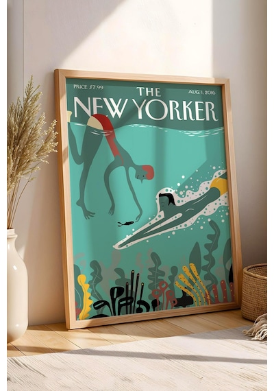 The New Yorker Çerçeveli Tablo August 1 2016