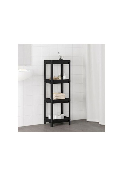 4 Katlı Siyah Bölmeli Banyo Raf Düzenleyici Nocolor-d9602114 - 254067211 Nocolor-d9602114