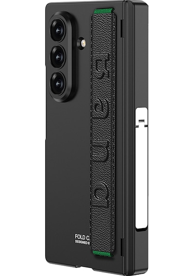 Galaxy Uyumlu Z Fold 7 Kılıf Zore Kıpta Kpt-01 Standlı Kapak Siyah