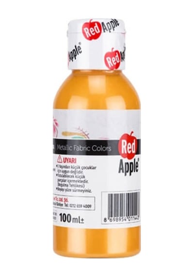 Metalik Kumaş Boyası 100 Ml Turuncu Turuncu