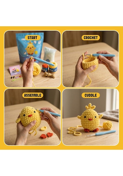 Arı Amigurumi Tığ Kiti Örgü Seti Diğer