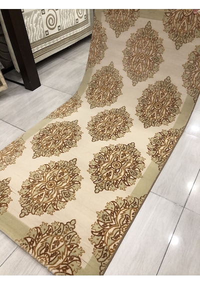 Saray Halı Simin 054 Krem 100X200 Krem Bej 2 Metre Yolluk !