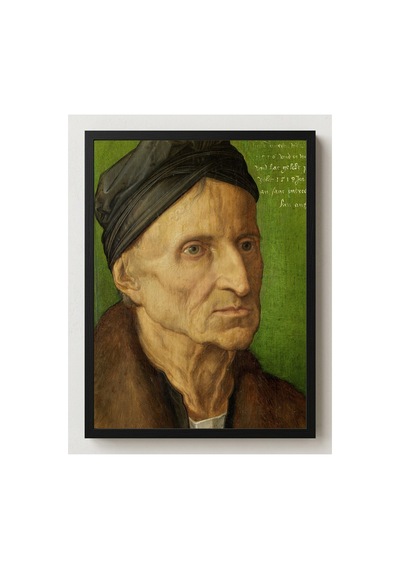Rönesans Dürer Ressam Michael Wolgemut Portresi Çerçevesiz Poster 21x30 Cm A4 Tablo Rönesans
