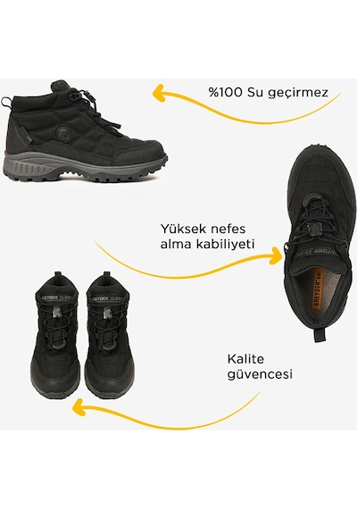 Greyder Erkek Çocuk Siyah Su Geçirmez Outdoor Bot 5k5gb00170 Siyah