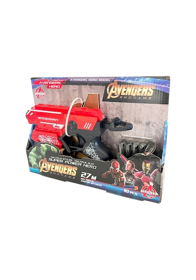 Örümcek Adam Nörf Tabanca Oyuncak Spider Man Sünger Plastik Atan Nerf Silah
