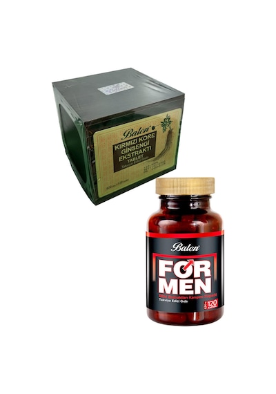 Balen Kırmızı Kore Gınseng +Formen(Erkek) Tribulus 120 Kapsül
