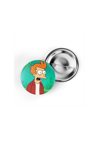 Futurama Fry - 44 Mm İğneli Çanta Rozeti - 5 Adet Diğer