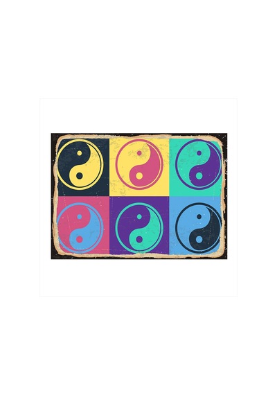 Bedeko Ying Yang Felsefesi Mdf Poster 25 Cm X 35 Cm