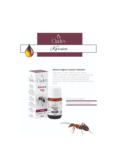 Clade's Karınca Cilt Bakım Yağı 20 ML