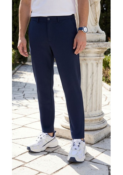 Etikmen Spor Klasik Lacivert Kolay Ütülenebilir Easy Iron Erkek Pantolon Lacivert