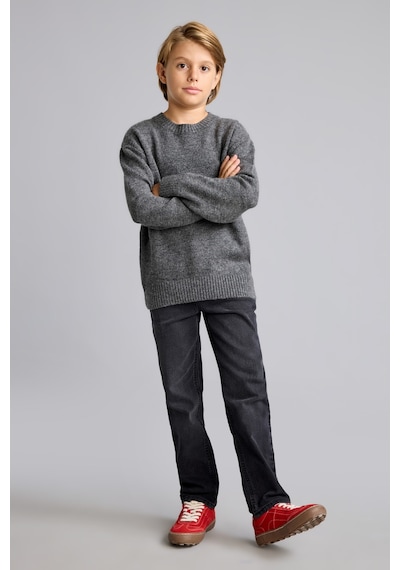 Defacto Oversize Bisiklet Yaka Triko Basic Kazak Erkek Çocuk I3438a826cwar30 Antrasit-ar30