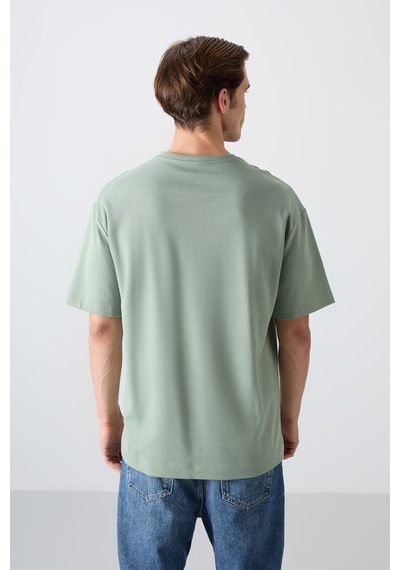 Tommy Life Açık Yeşil Pamuk Kalın Yumuşak Dokulu Oversize Fit Baskılı Erkek T-shirt - 88326 CAMEL Tommy Life Açık Yeşil Pamuk Kalın Yumuşak Dokulu Oversize Fit Baskılı Erkek T-shirt - 88326 CAMEL