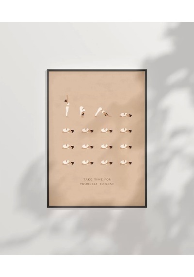 Çerçevesiz Poster Dur Ve Nefes Al