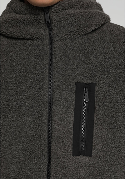 Colin's Colins Çift Taraflı Dış Taraf Teddy Regular Fit Kapüşonlu Fermuarlı Astarlı Erkek Antrasit Mont Cl1082381 Q1.v1 Ant