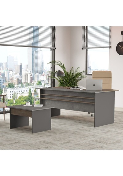Navaris Ab Ofis Masası Sehpa Ofis Büro Masa Takımı Kahve-beton-antrasit Nav6-cga Kahverengi Navaris Ab Ofis Masası Sehpa Ofis Büro Masa Takımı Kahve-beton-antrasit Nav6-cga Kahverengi