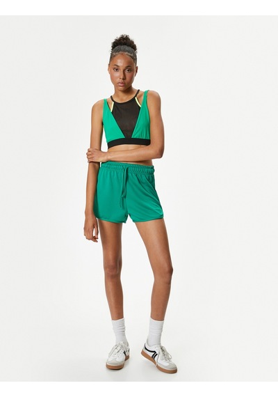Koton Ekstra Mini Spor Şort Beli Bağcıklı Yüksek Bel Relax Fit Yeşil 4sak40359nk Koyu Yeşil Koton Ekstra Mini Spor Şort Beli Bağcıklı Yüksek Bel Relax Fit Yeşil 4sak40359nk Koyu Yeşil
