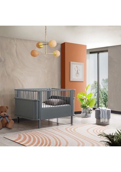 Mdf Beşik Trend Büyüyen Beşik - Pembe 1 Adet Comfort Yatak 90x130 Çok Renkli