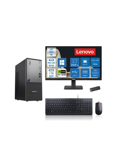Lenovo ThinkCentre Neo 50T Gen 6 2413BD007WTR21H33 Ultra 7 265 96 GB 1 TB SSD GT1030 23.8" W11H Masaüstü Bilgisayar + USB Bellek